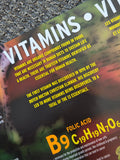 Vitamins Food Nutritional Healthy Eating Wall Chart Poster - Eurographics