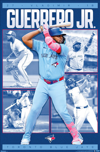 Vladimir Guerrero Jr. "Superstar" Toronto Blue Jays MLB Baseball Action Poster - Trends 2026