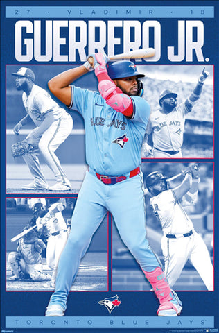 Vladimir Guerrero Jr. "Superstar" Toronto Blue Jays MLB Baseball Action Poster - Trends 2026
