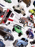Volkswagen Beetles "85 Bugs" Automobile Car Collage Poster - Eurographics Inc.