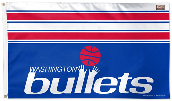 Washington Bullets Retro 1974-87-Style NBA Hardwood Classics Basketball 3'x5' Flag - Wincraft