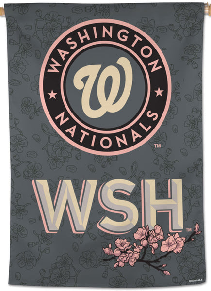 Washington Nationals MLB City Connect Cherry Blossoms Official 28x40 Wall Banner - Wincraft