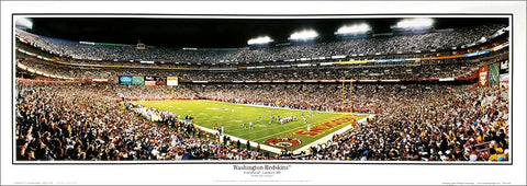 Washington Redskins FedEx Field Game Night Panoramic Poster Print - Everlasting 2004
