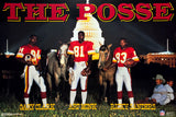 Washington Redskins "The Posse" (Gary Clark, Art Monk, Ricky Sanders) Vintage 1990 Original NFL Poster - Costacos Final Stock Collection