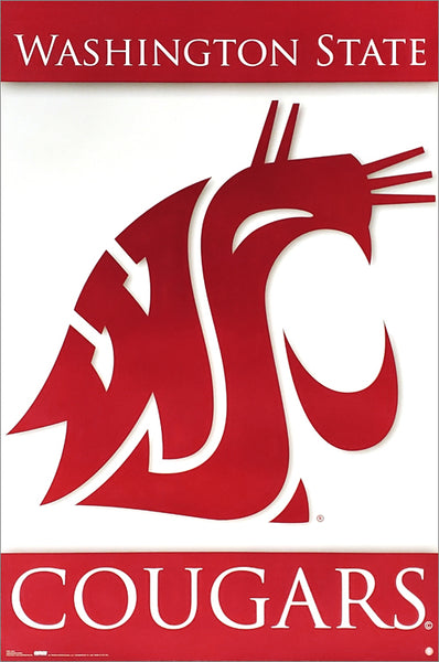 Washington State Cougars Official NCAA Team Logo Poster - Costacos Sports