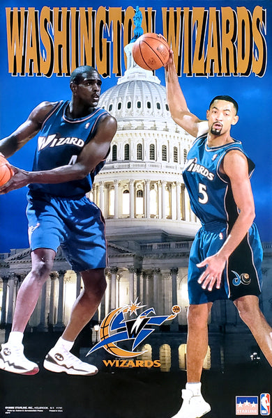 Chris Webber and Juwan Howard "United"  Washington Wizards NBA Action Poster - Starline 1998