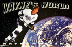 Wayne Gretzky "Wayne's World" Los Angeles Kings 1991 NHL Action Poster - Costacos Final Stock Collection