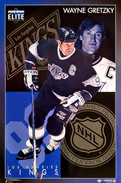 Wayne Gretzky "Elite" Los Angeles Kings 1994 NHL Action Poster - Costacos Final Stock Collection