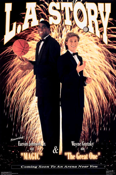 Magic Johnson and Wayne Gretzky 