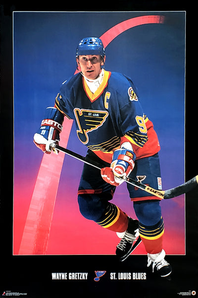 Wayne Gretzky "Arch" St. Louis Blues NHL Theme Action Poster - Costacos Brothers 1996