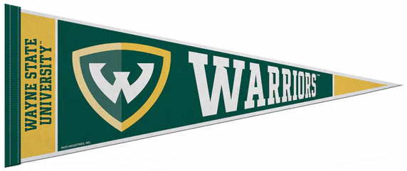 Wayne State University Warriors Official NCAA Team Felt Pennant - Rico