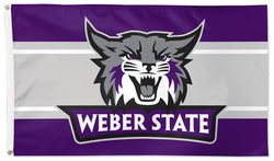 Weber State University WILDCATS Official NCAA Deluxe 3'x5' Team Logo Flag - Wincraft