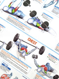 Weight Training Fitness Complete Body Instructional Wall Chart Poster - Chartex Products