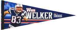 Wes Welker "Superstar" New England Patriots Premium Felt Pennant - Wincraft 2012
