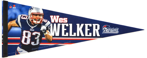 Wes Welker "Superstar" New England Patriots Premium Felt Pennant - Wincraft 2012