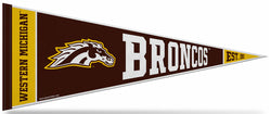 Western Michigan University BRONCOS Official NCAA Team Felt Pennant - Rico Inc.