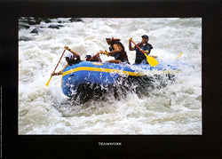 Whitewater Rafting "Teamwork" Motivational Poster - Verkerke