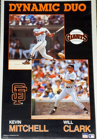 Will Clark and Kevin Mitchell "Dynamic Duo" (1989) San Francisco Giants Poster - Starline Inc.
