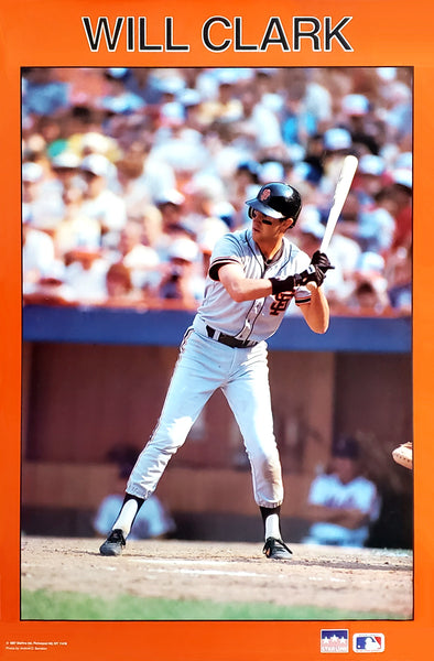 Will Clark "Action" San Francisco Giants MLB Baseball Action Poster - Starline 1987