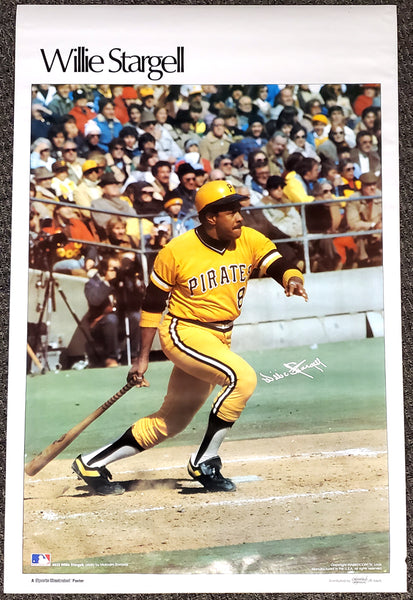 Willie Stargell "Superstar" Pittsburgh Pirates Vintage Original Poster - Sports Illustrated by Marketcom 1978