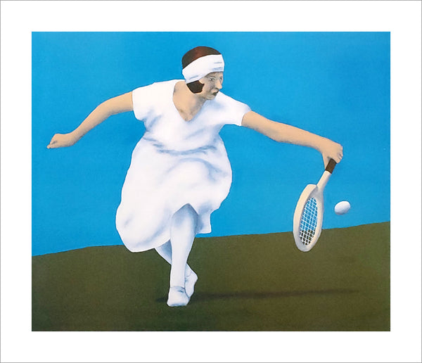 Women's Tennis "Wimbledon 1924" Vintage-Style Classic Art Poster Print - Modern Art Editions