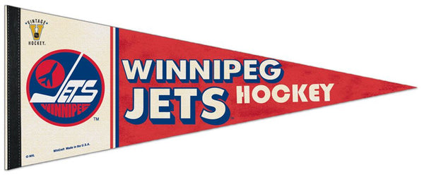 Winnipeg Jets NHL Vintage Hockey Collection (1979-90 Style) Premium Felt Pennant - WinCraft