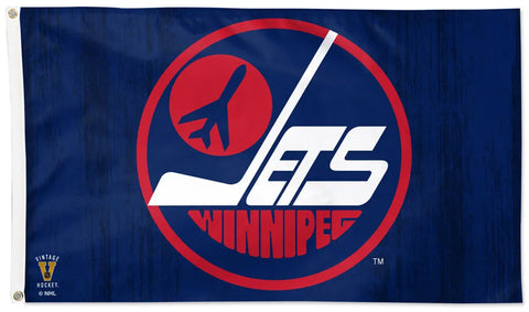 Winnipeg Jets Official NHL Vintage Collection 1979-Style Deluxe 3'x5' Flag - Wincraft Inc.