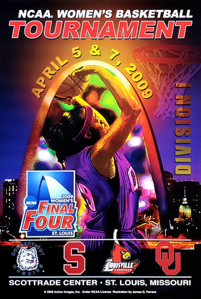 NCAA Women's Basketball Final Four 2009 Official Event Poster - Action Images