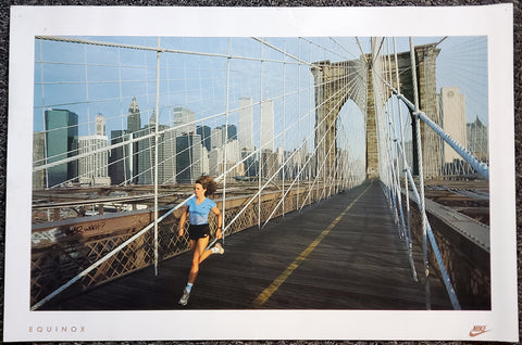 Nike Women's Running 1984 "Equinox" (Brooklyn Bridge) Vintage Original Poster - Nike Inc. - LAST ONE