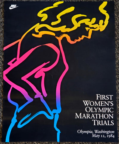 Nike Running 1984 Women's Olympic Marathon Trials Vintage Original Poster - Nike Inc. - LAST ONE