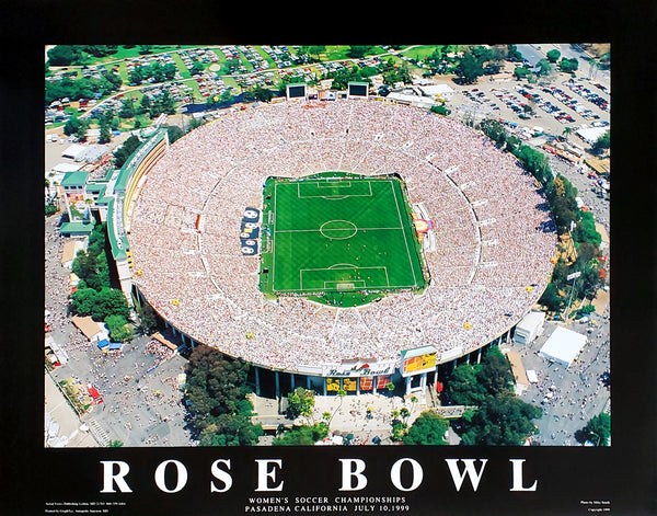 FIFA Women's World Cup 1999 at The Rose Bowl, California Poster Print - Aerial Views