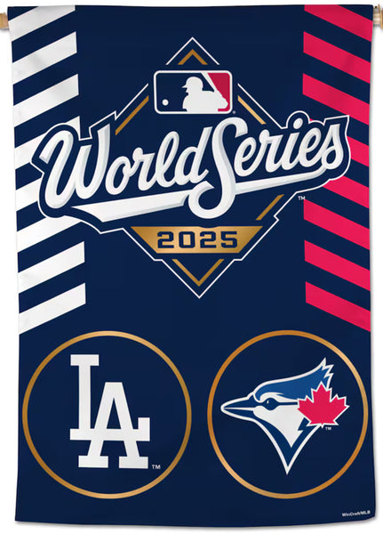 World Series 2025 Toronto Blue Jays vs. Los Angeles Dodgers Premium 28x40 Wall Banner - Wincraft