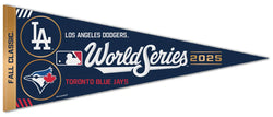 *SHIPS 11/14* World Series 2025 Toronto Blue Jays vs Los Angeles Dodgers Premium Felt Collector's Pennant - Wincraft