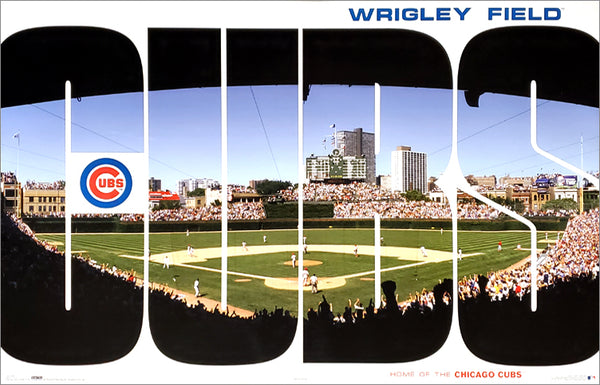 Wrigley Field Gameday "CUBS" Chicago Cubs Baseball Poter - Costacos Sports