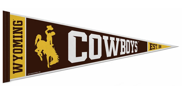 University of WYOMING COWBOYS Official NCAA Team Felt Pennant - Rico Inc.