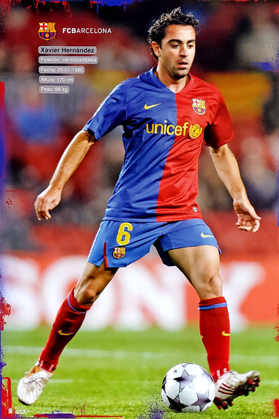 Xavi Hernandez "SuperAction" FC Barcelona Poster - G.E. (Spain) 2010