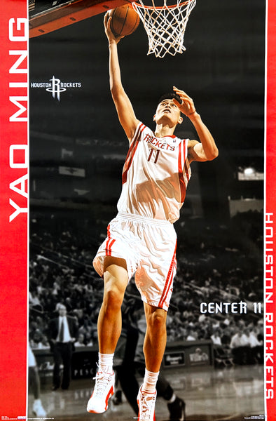 Yao Ming "Tower" Houston Rockets NBA Action Poster - Costacos 2006