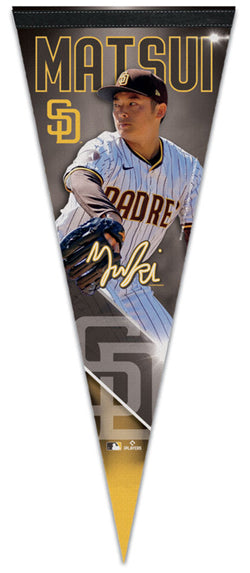 Yuki Matsui MLB Signature Series San Diego Padres Official Premium Felt Pennant - Wincraft Inc.