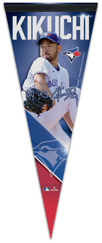 Yusei Kikuchi MLB Signature Series Toronto Blue Jays Official Premium Felt Pennant - Wincraft