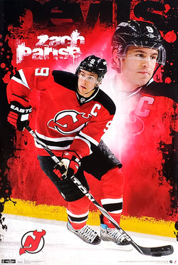 Zach Parise "The Captain" New Jersey Devils Poster - Costacos 2011