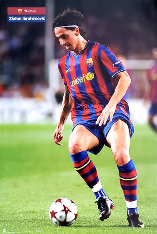 Zlatan Ibrahimovic "SuperAction" FC Barcelona Poster - G.E. (Spain) 2010