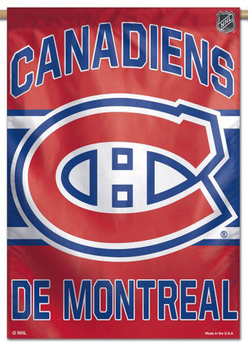 Montreal Canadiens Official NHL Hockey Team Premium 28x40 Wall Banner - Wincraft Inc.