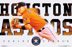 Carlos Correa "Superstar" Houston Astros MLB Baseball Poster - Trends International