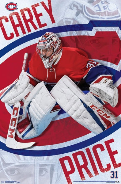 Carey Price "Focus" Montreal Canadiens Goalie NHL Action Poster - Trends International