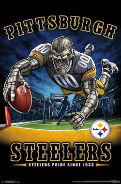 Pittsburgh Steelers "Steelers Pride Since 1933" NFL Theme Art Poster - Liquid Blue/Trends Int'l.