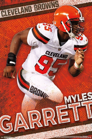 Myles Garrett "Bonecrusher" Cleveland Browns NFL Action Wall Poster - Trends International