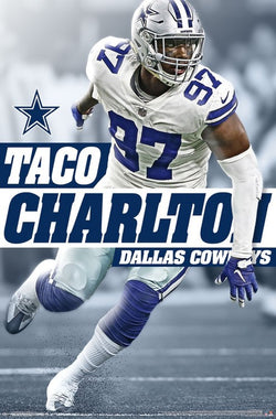 Taco Charlton "Prowler" Dallas Cowboys NFL Action Wall Poster - Trends International