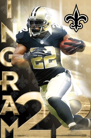 Mark Ingram "Golden Star" New Orleans Saints NFL Action Poster - Trends International