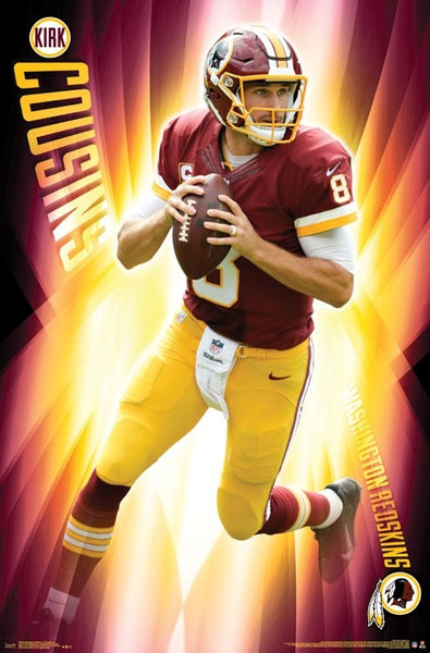 Kirk Cousins "Roll Out" Washington Redskins NFL Action Wall Poster - Trends International