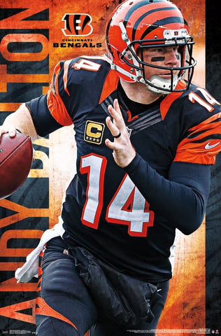 Andy Dalton "Roll Out" Cincinnati Bengals NFL Action Wall Poster - Trends International